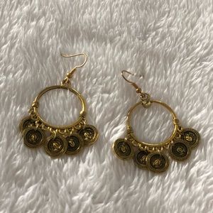 Brass earrings